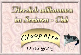 Cleos Willkommensgeschenk von Kater Carlo