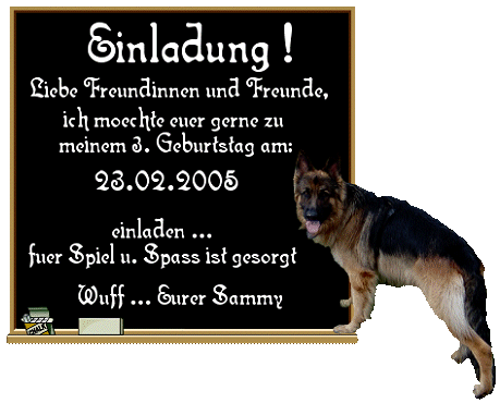 Danke für die Einladung!