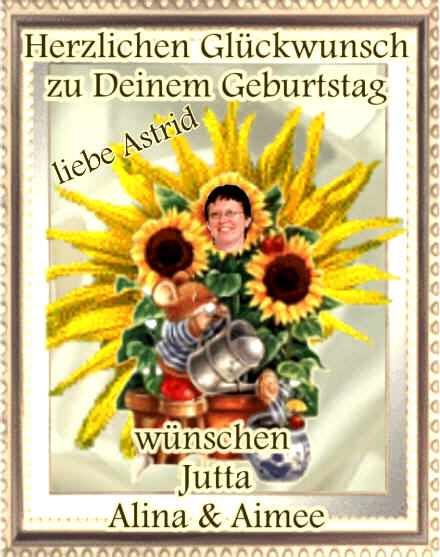 Danke, liebe Jutta und Katzis!