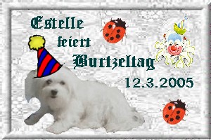 Erinnerung an Estelle's Burtzeltag!