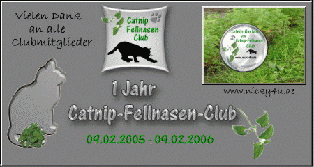 1 Jahr Catnip-Fellnasen-Club